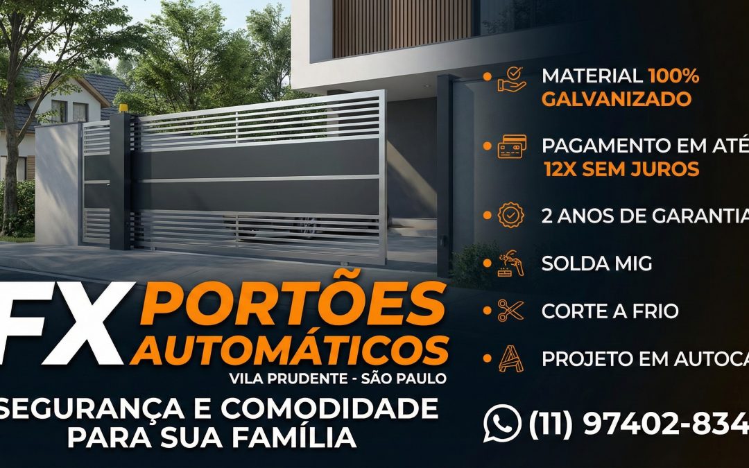 FX PORTOES - PORTOES AUTOMATICOS VILA PRUDENTE - SP