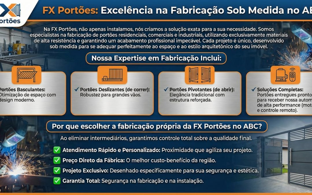 Portões Automáticos em Santo André, São Bernardo, São Caetano, Diadema, Mauá