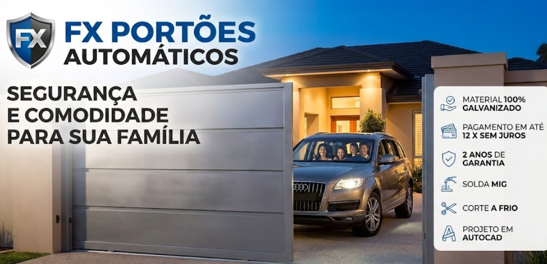 FX Portões: Referência em Portão Automático no Alto da Lapa