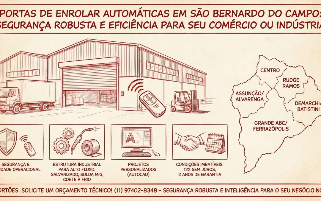 FX PORTÕES AUTOMATICOS - FABRICA DE PORTAS DE ENROLAR SÃO BERNARDO DO CAMPO